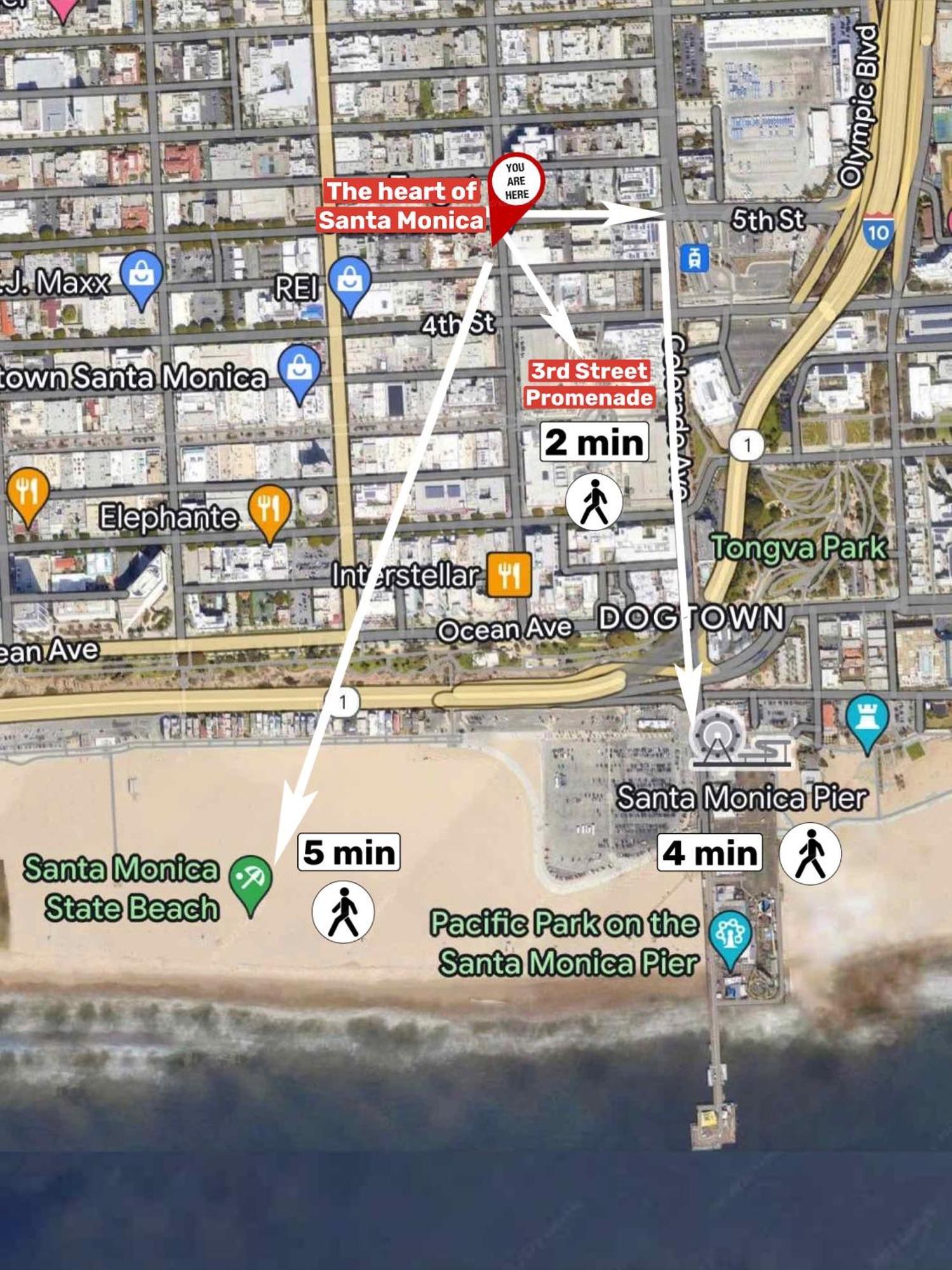 7 Large Down Town Santa Monica Apartment Лос-Анджелес Экстерьер фото